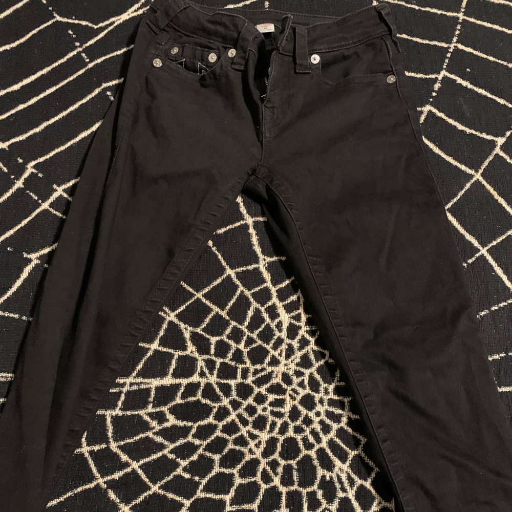 True Religion Black skinny jeans